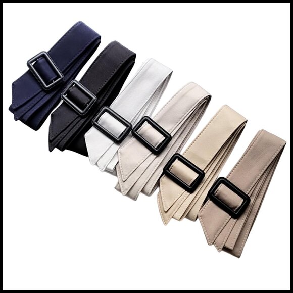 Wide Waistband Belt with Buckle for Trench Coats and Dresses main image 3